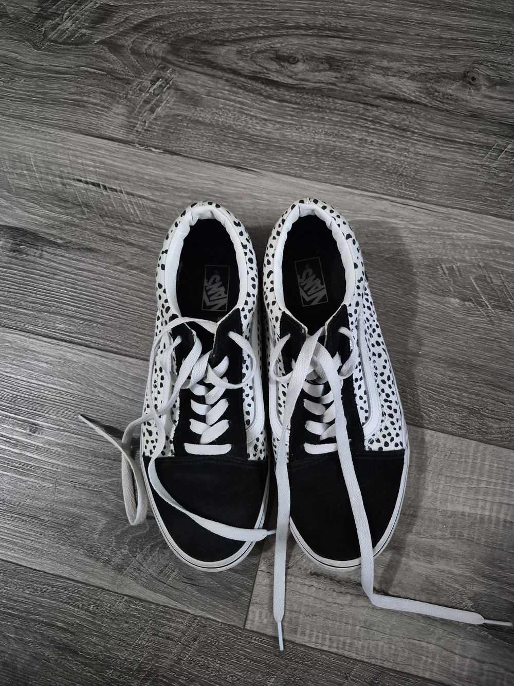 Vans Black & White Dalmatian Old Skool Sneakers